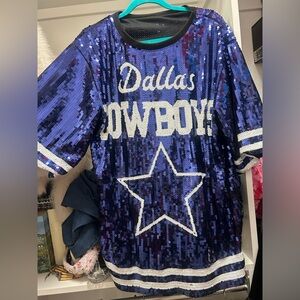 Dallas cowboys sequin tunic